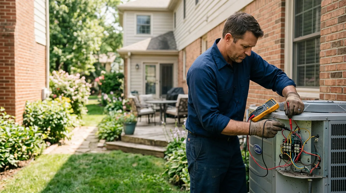 HVAC technician working near Selkirk, NY